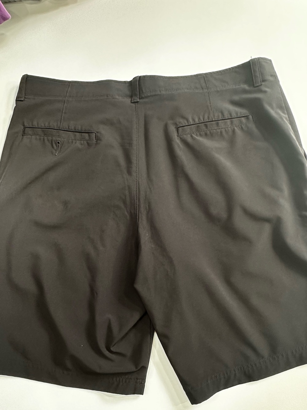 Grand Slam Mens Performance Golf Shorts Dark Gray Size 38 Flat Front Stretch - Picture 3 of 9